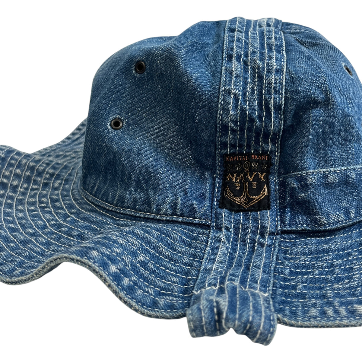 Kapital 11.5oz Denim "The Old Man and the Sea" Bucket Hat