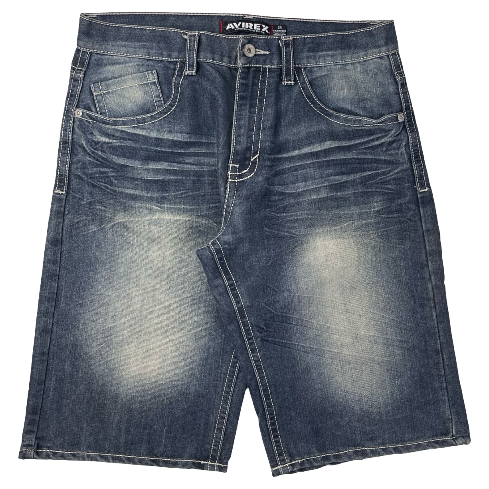 Vintage Y2K Avirex Embroidered Denim Shorts
