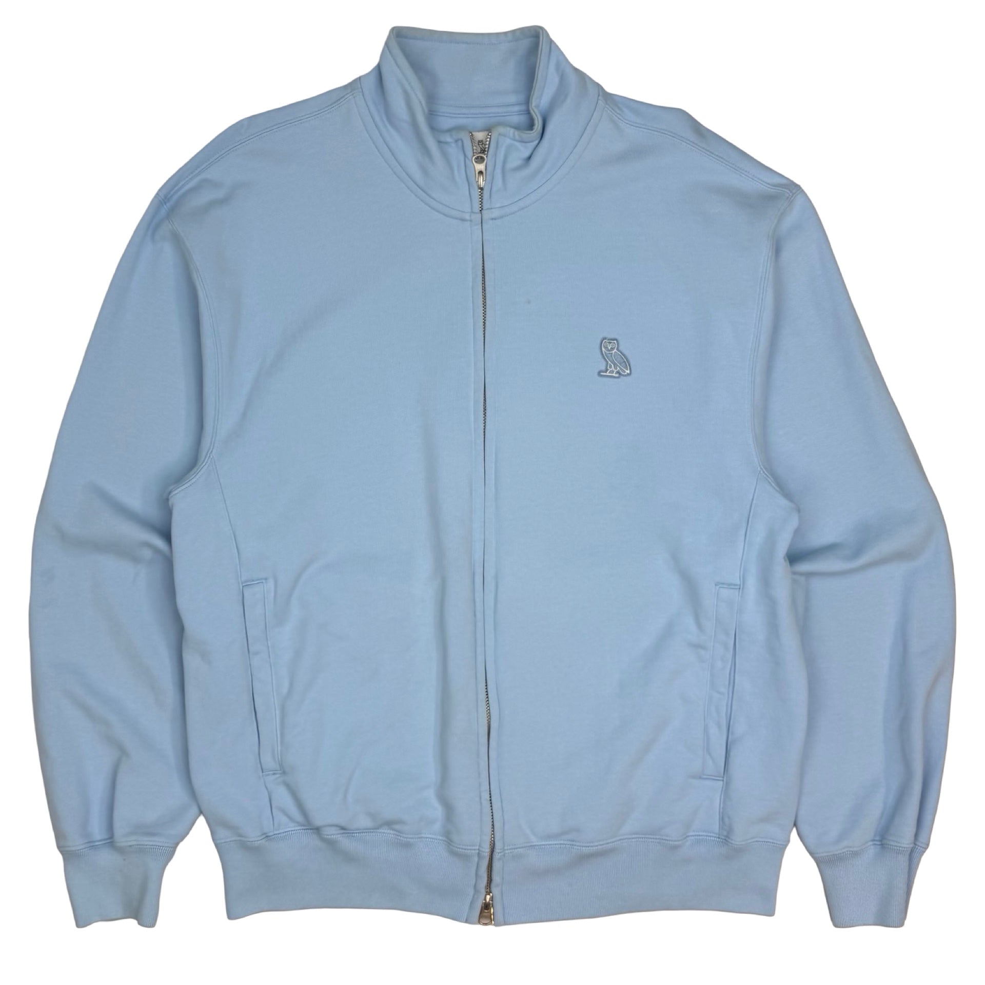 OVO Embroidered Track Jacket Baby Blue