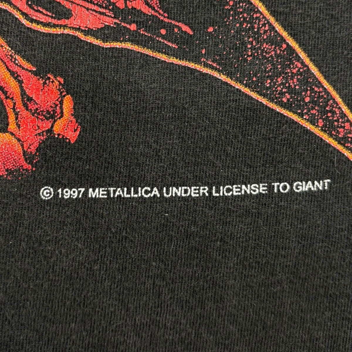 Vintage 1997 Metallica "Rebel" Pushead T-Shirt Grey