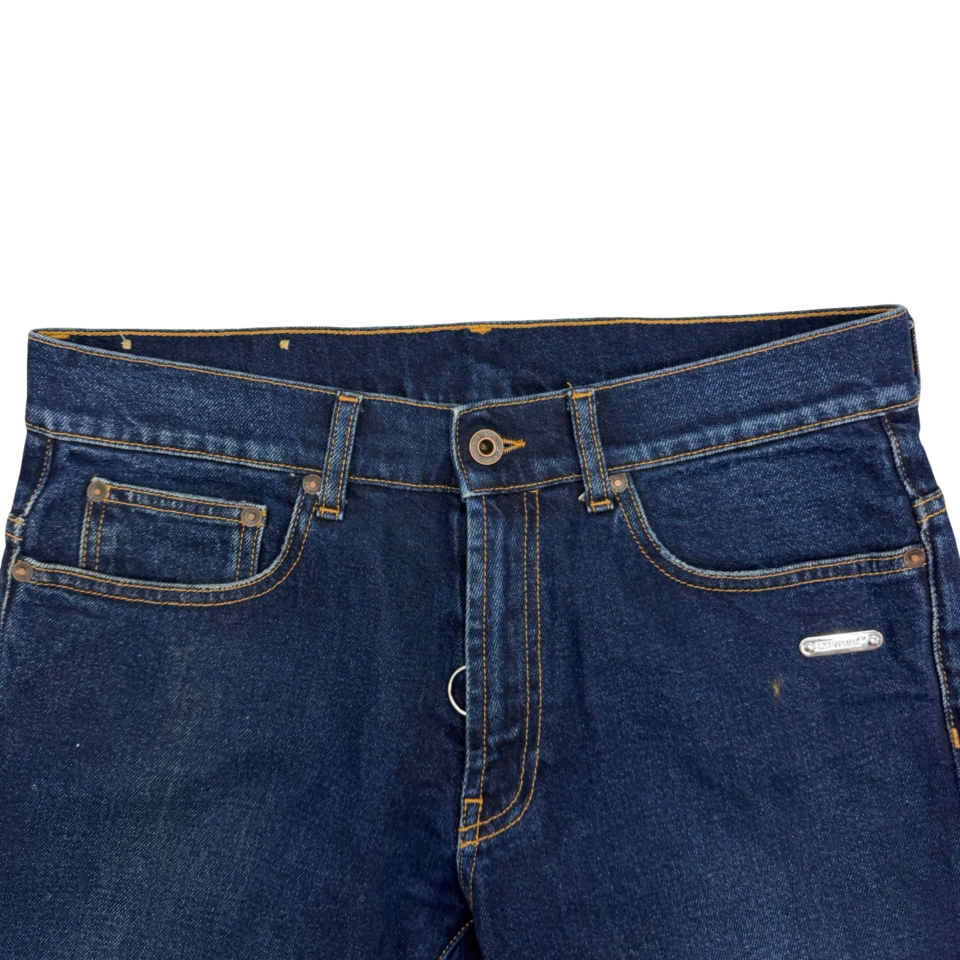 Off-White Dark Wash Denim Jeans Blue