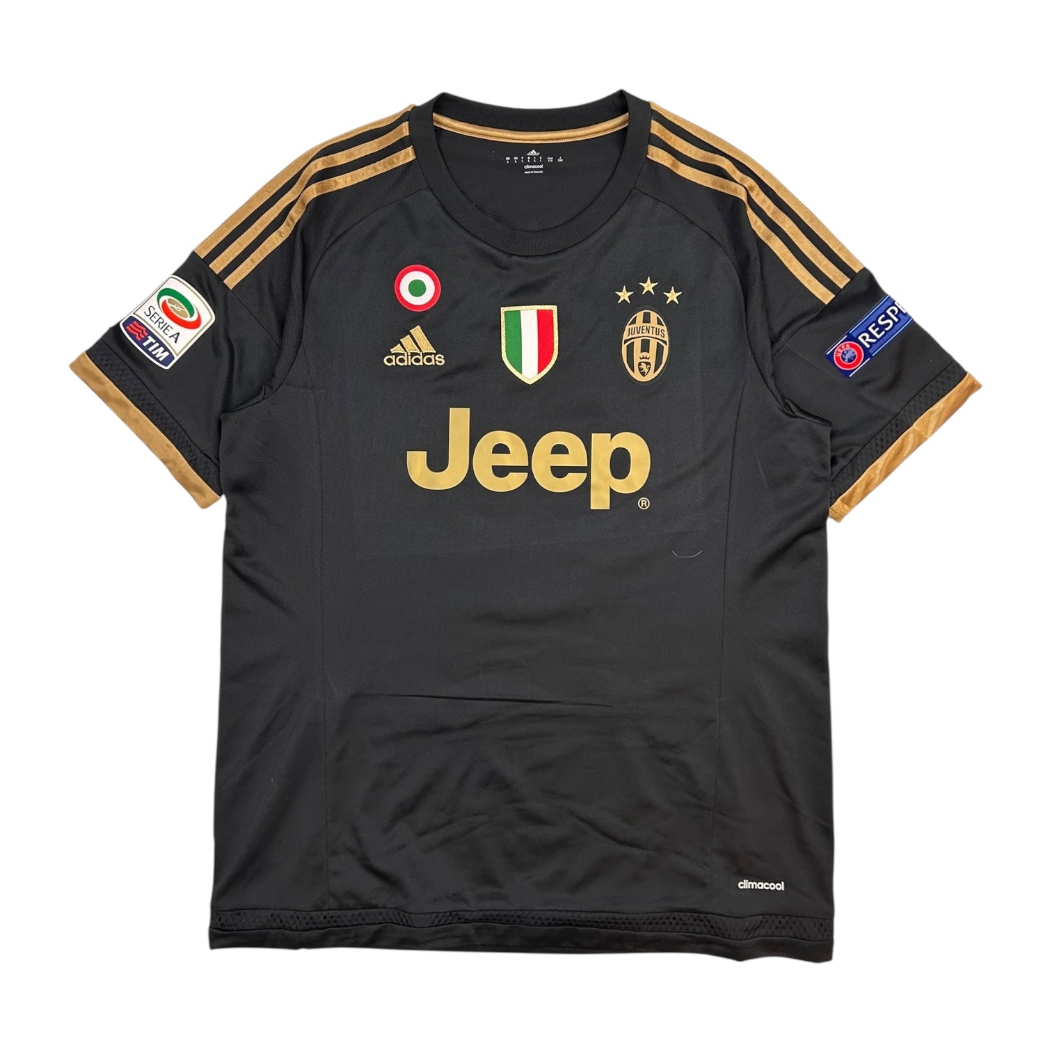 Adidas Juventus Giorgio Chiellini Home Jersey Black/Gold