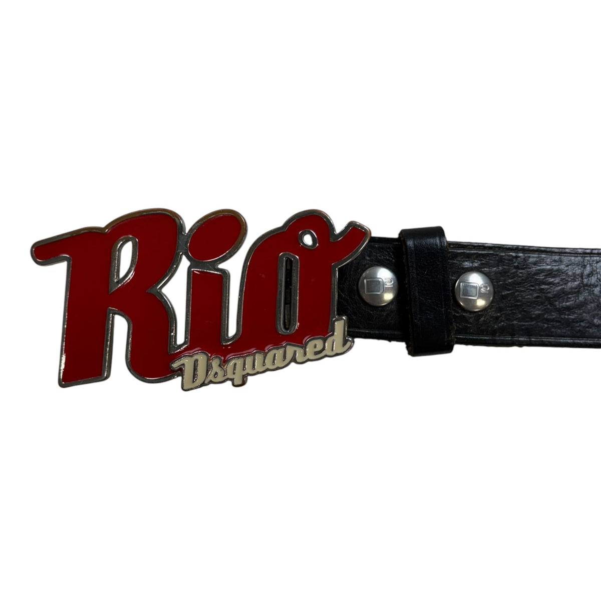 Dsquared2 Rio Leather Belt Black