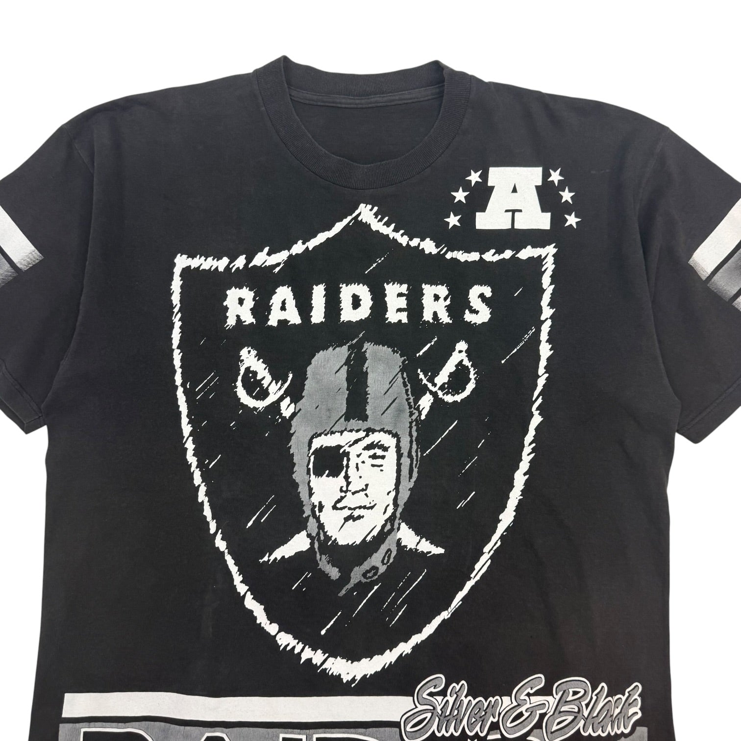 Vintage Oakland Raiders Jersey Tee Black/White