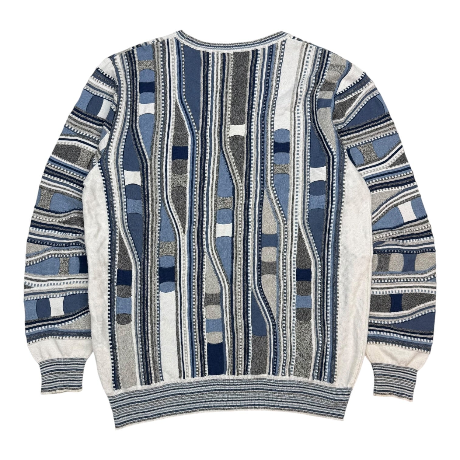 Vintage Cable Knit Sweater Blue/White