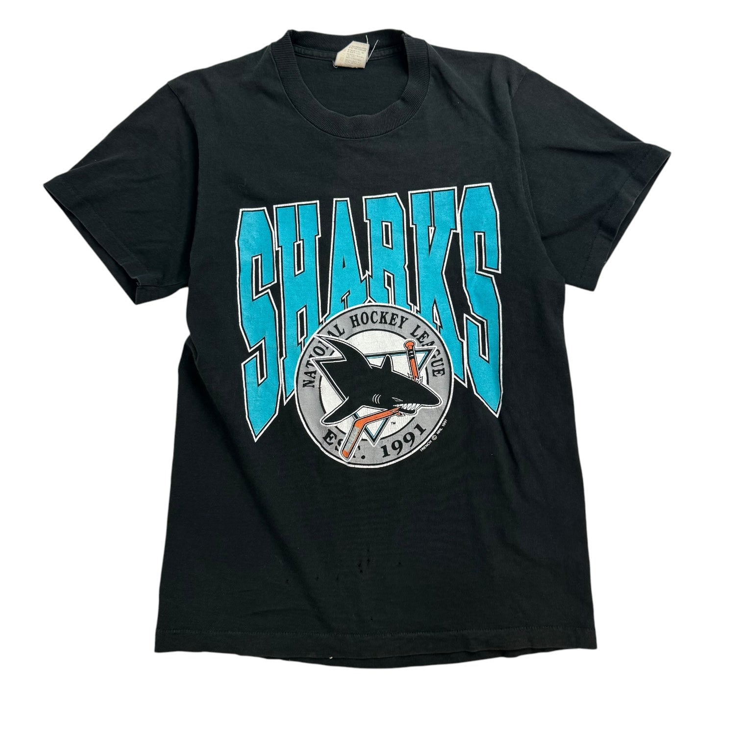 Vintage San Jose Sharks Tee Black