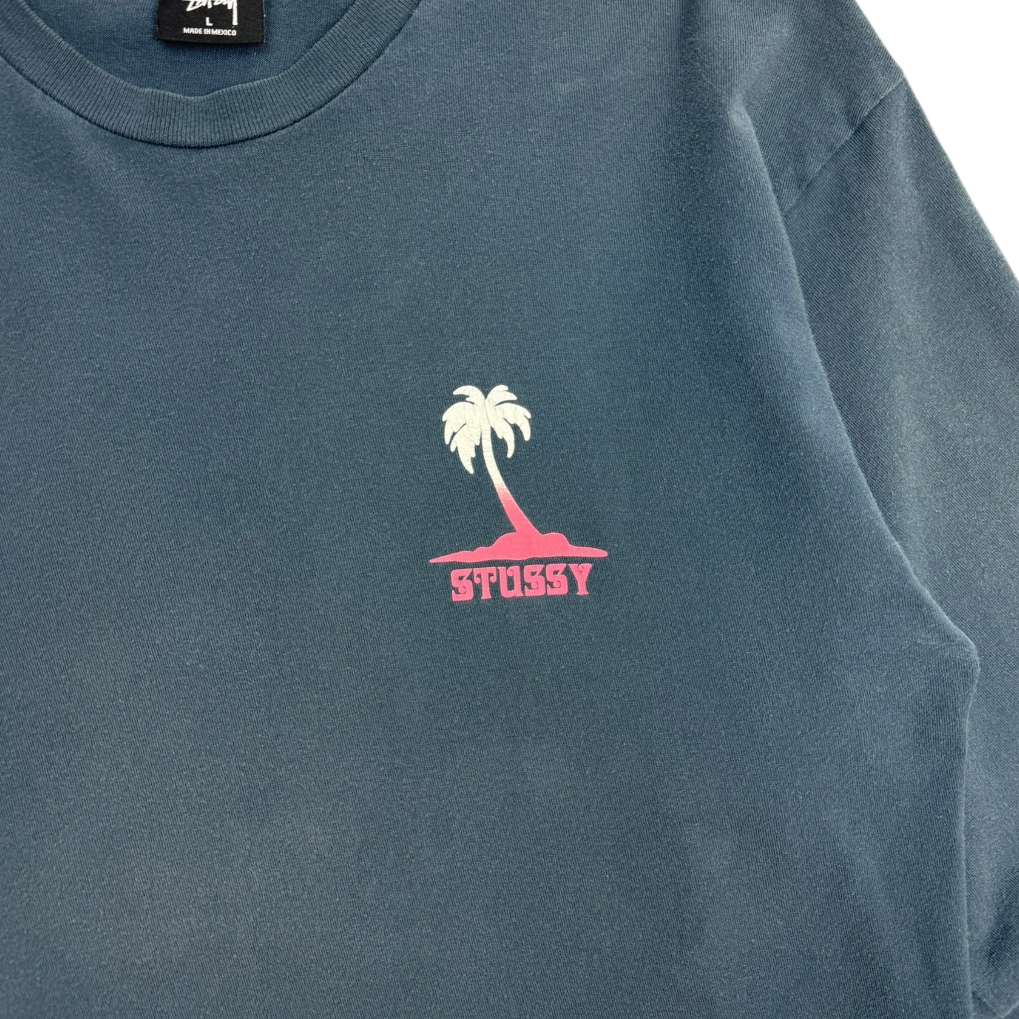 Stussy Jamaica Palm Tree L/S Navy