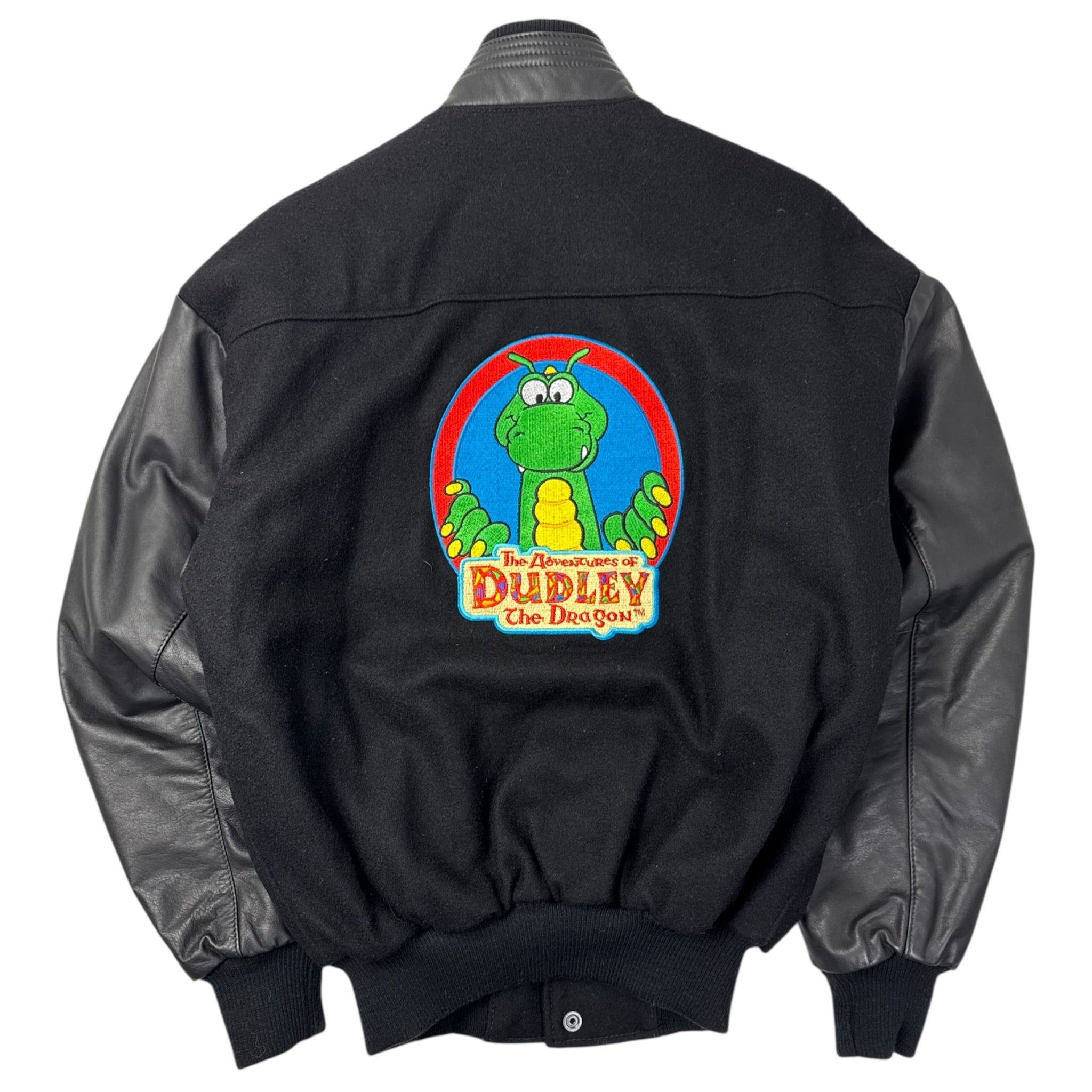 Vintage The Adventures of Dudley The Dragon Leather Varsity Jacket