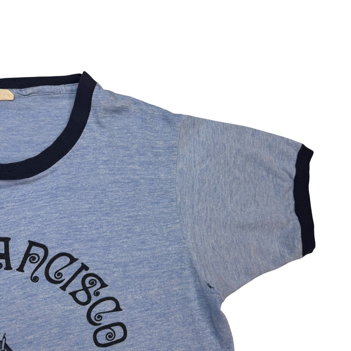 Vintage San Francisco Ringer Tee Heather Blue