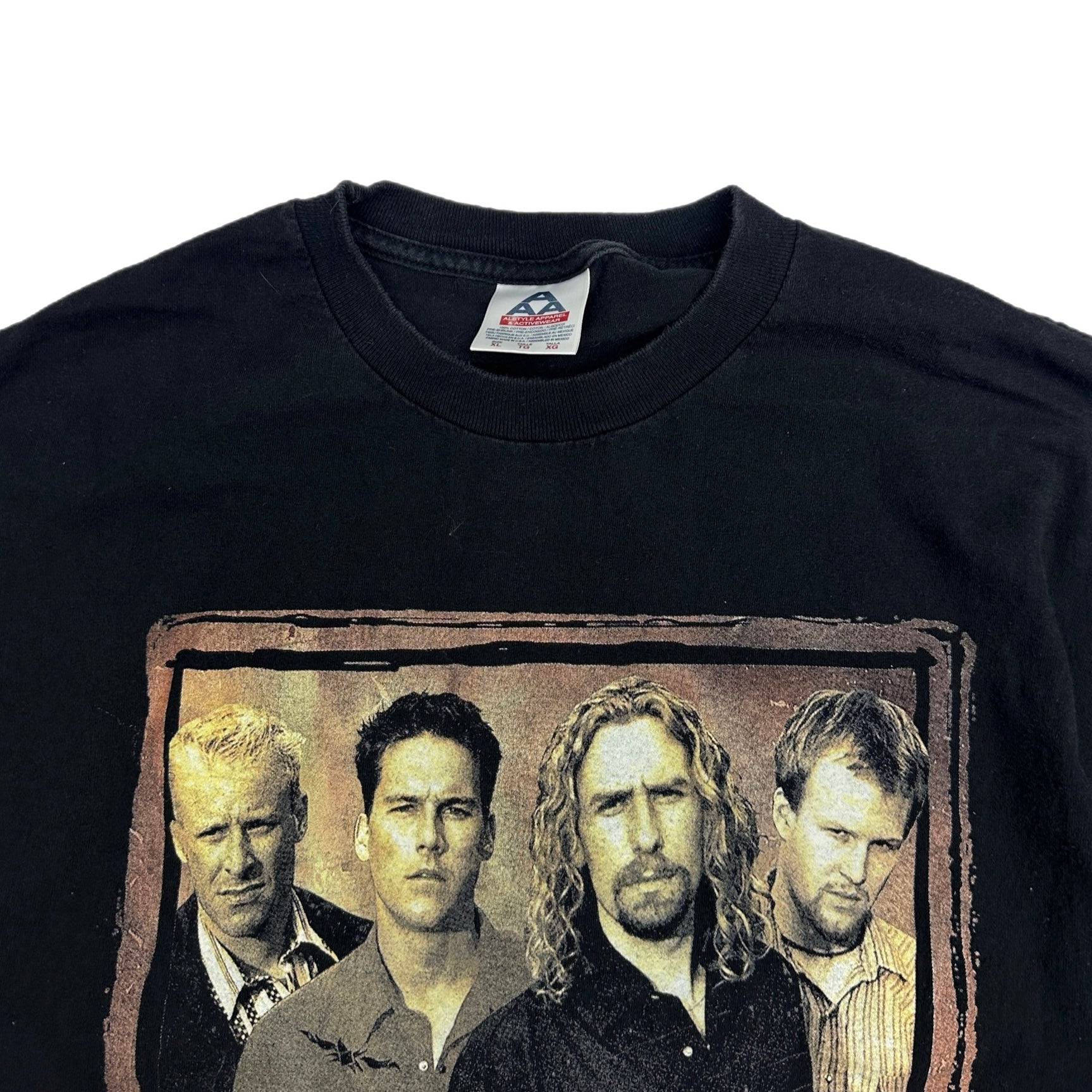 2001 Nickleback Silver Side Up Tour Tee Black