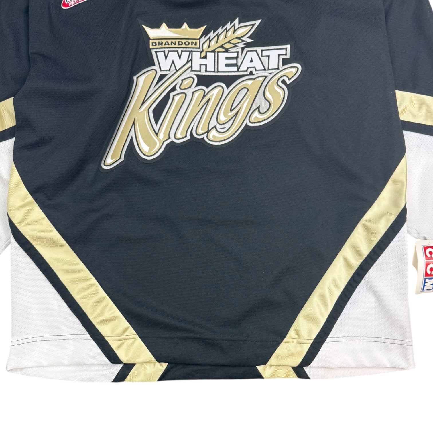 Vintage CCM Brandon Wheat Kings Jersey Black