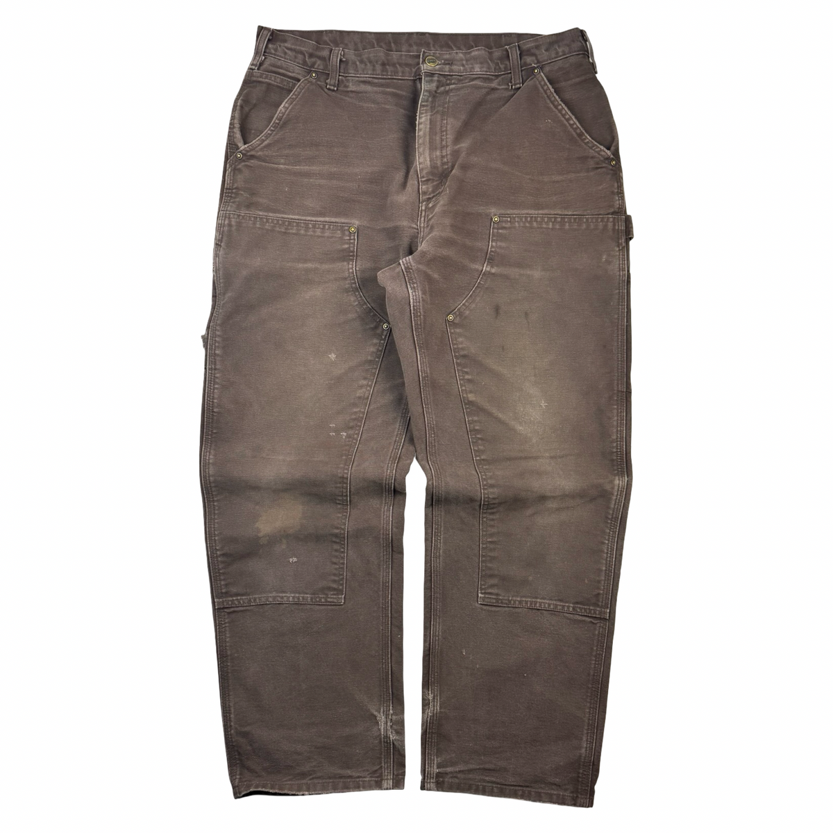 Vintage Carhartt Double Knee Bottoms Faded Chocolate