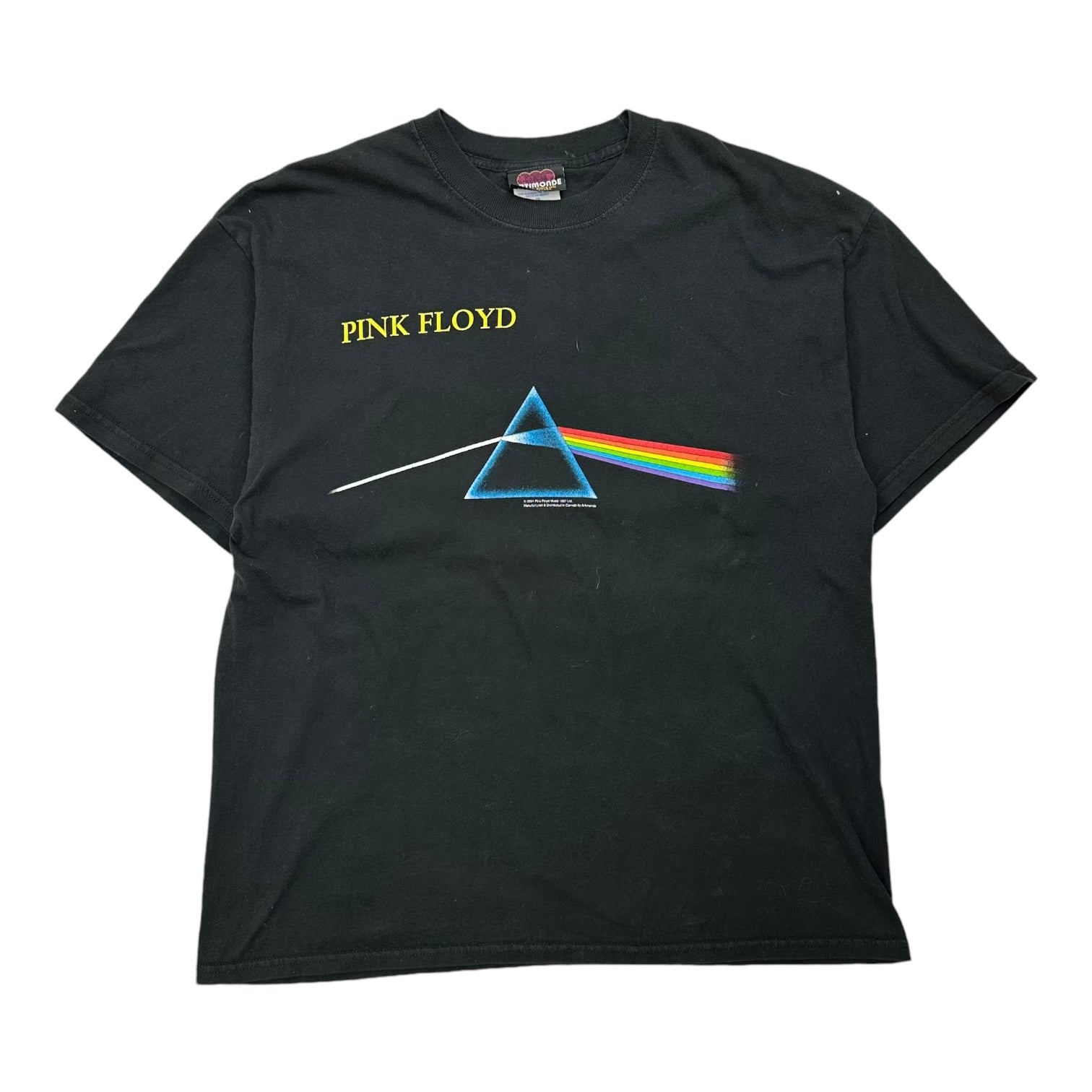 2001 Pink Floyd Dark Side Of The Moon Logo Tee