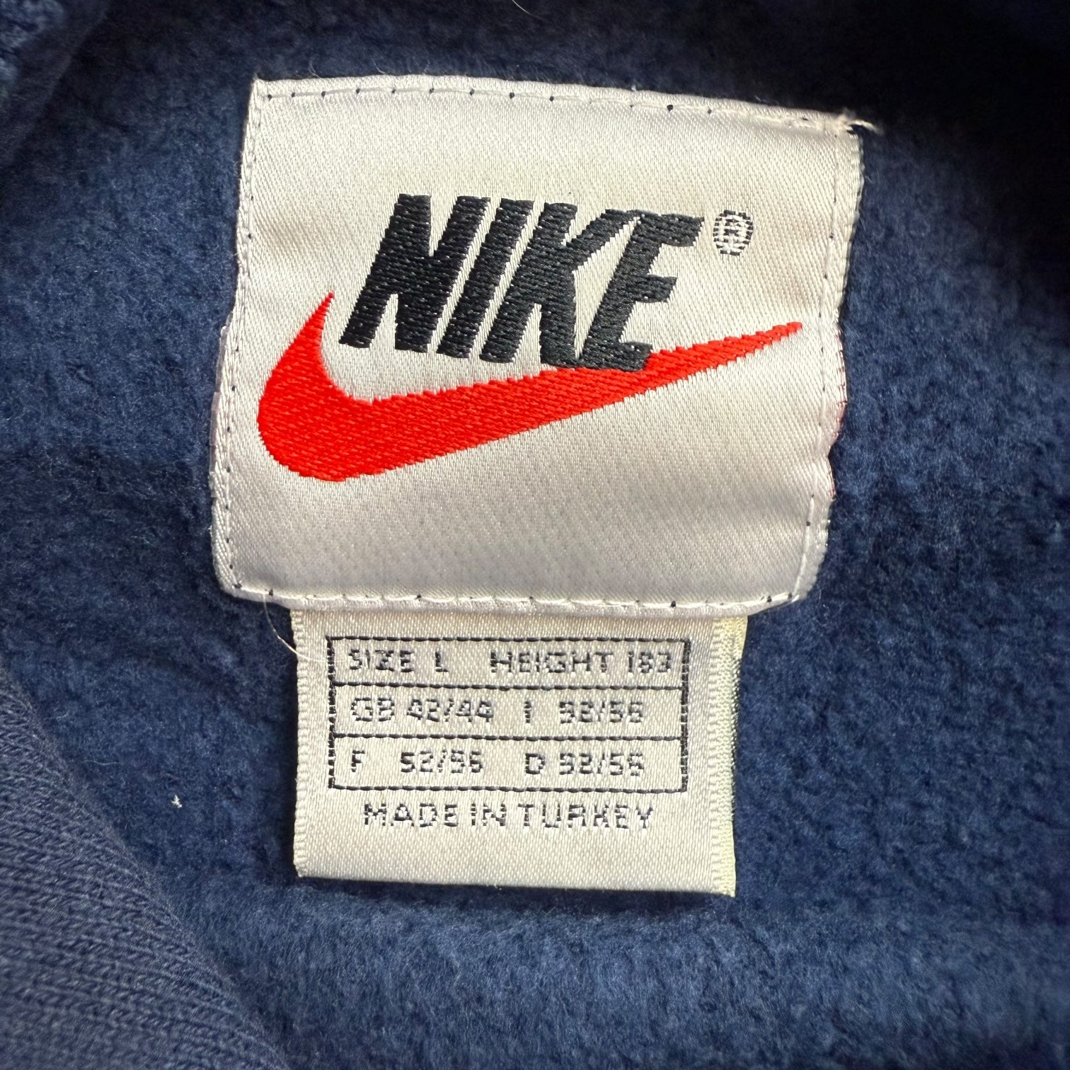 Vintage Nike Pullover Hoodie Navy Blue