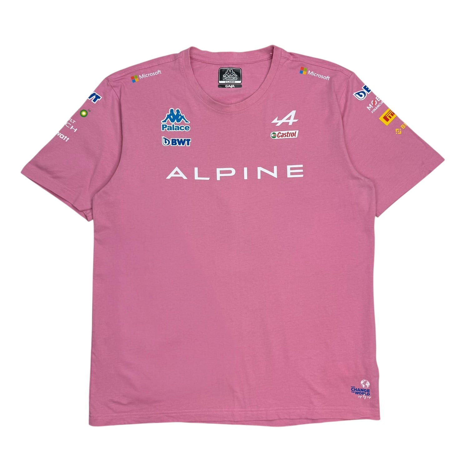 Palace x Kappa For Alpine Tee Pink