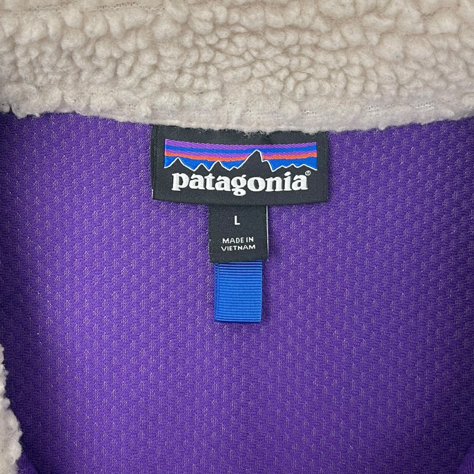 Patagonia Retro-X Fleece Jacket Oatmeal/Purple