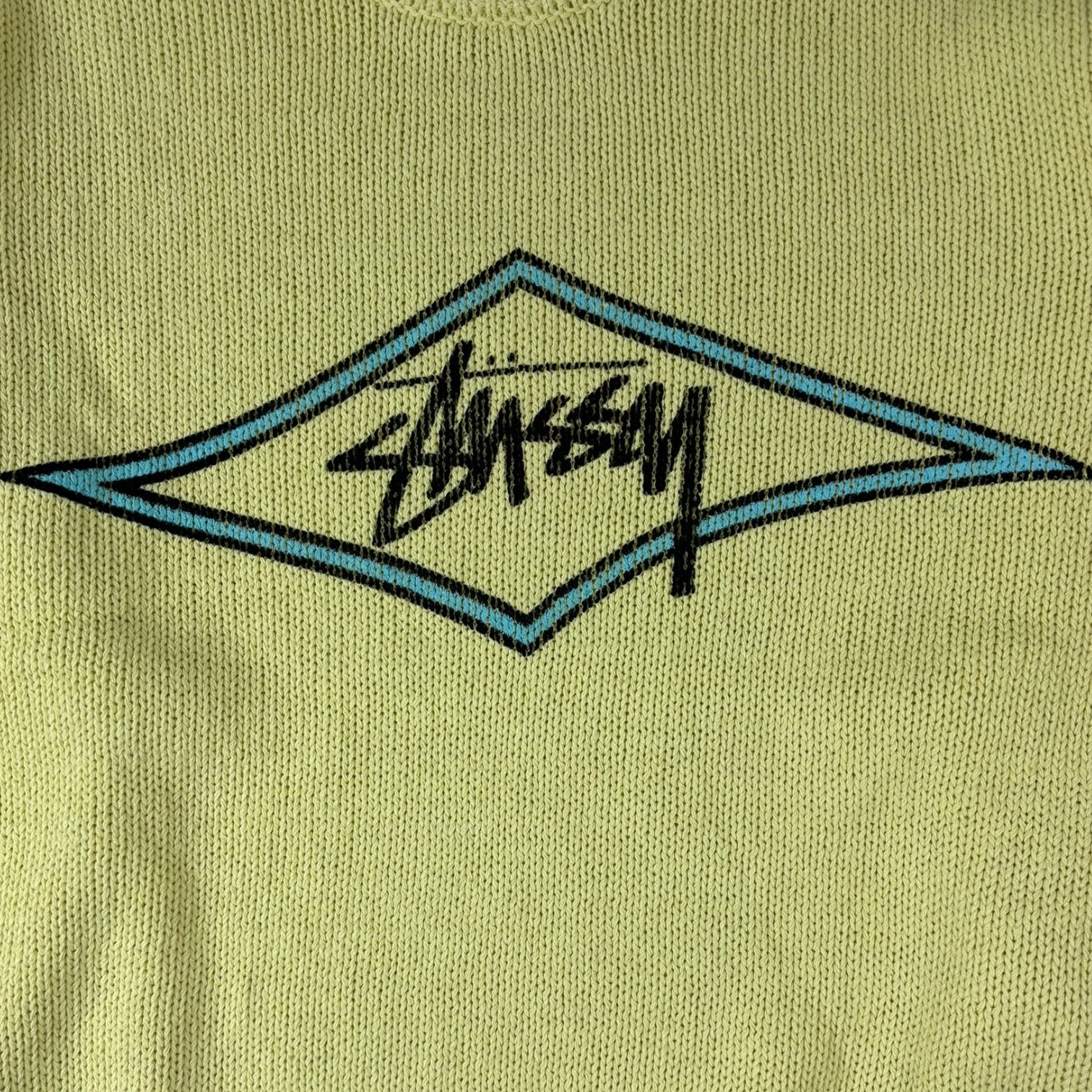 Stussy Surf Team Sweater Faded Lime
