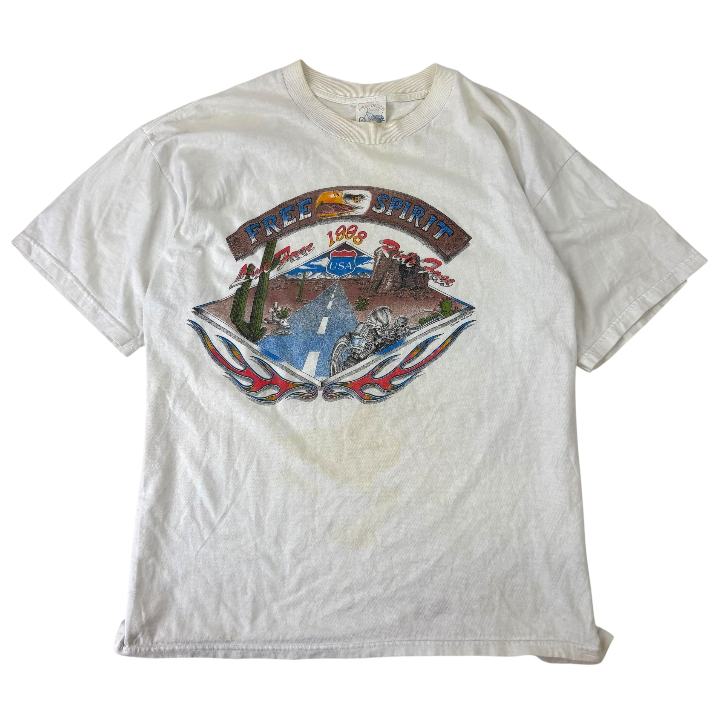 Vintage Free Spirit Tee White