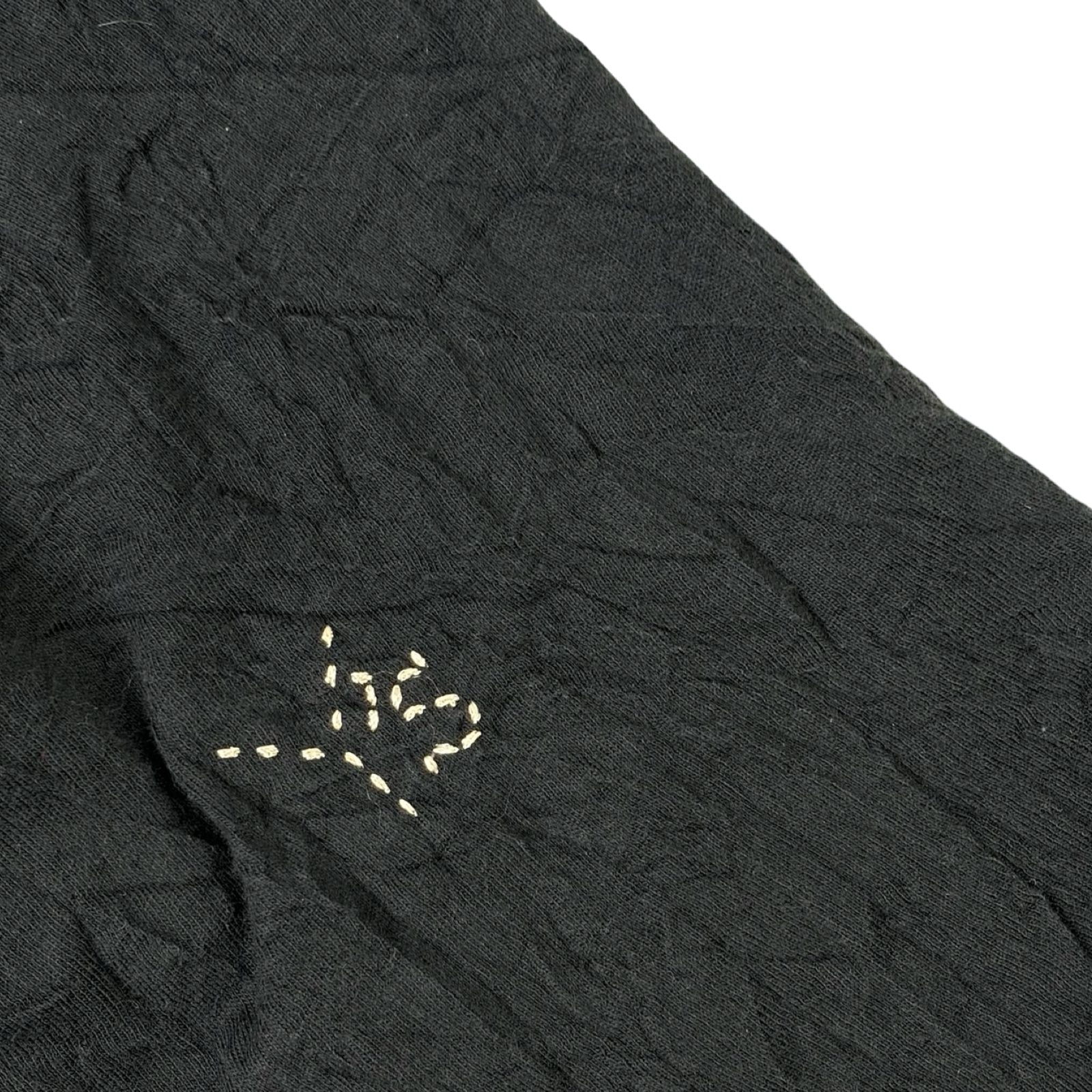 Y’s Yohji Yamamoto Wrinkle Jersey Stitch Longsleeve Black