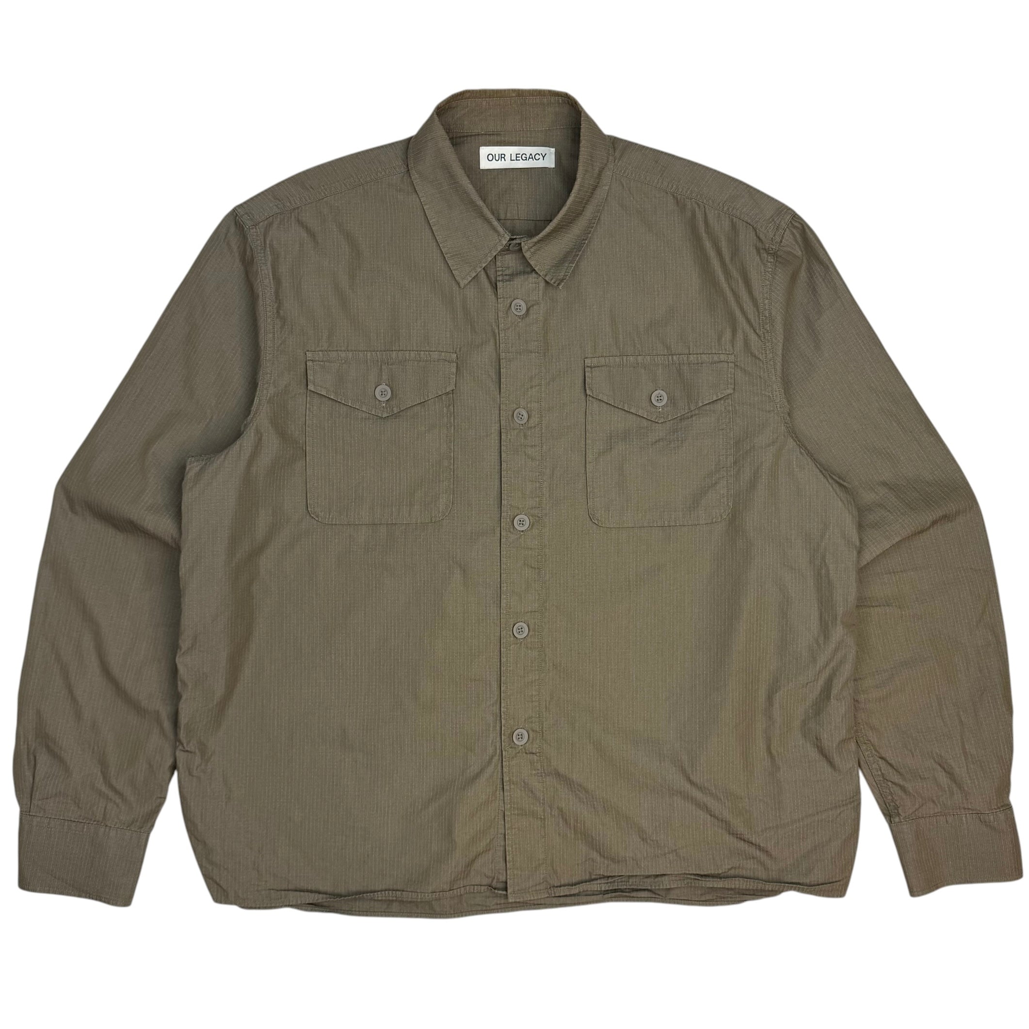 Our Legacy Military Base Shirt Olive Green