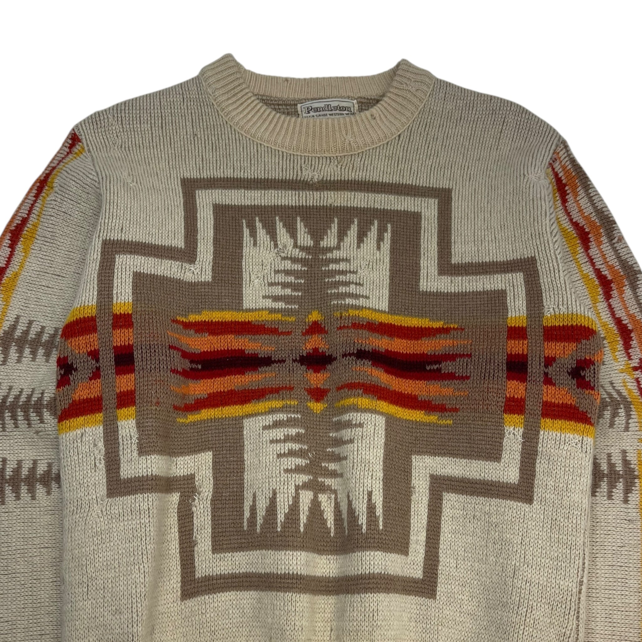 Vintage ‘70s Pendleton Aztec Pattern Knit Sweater