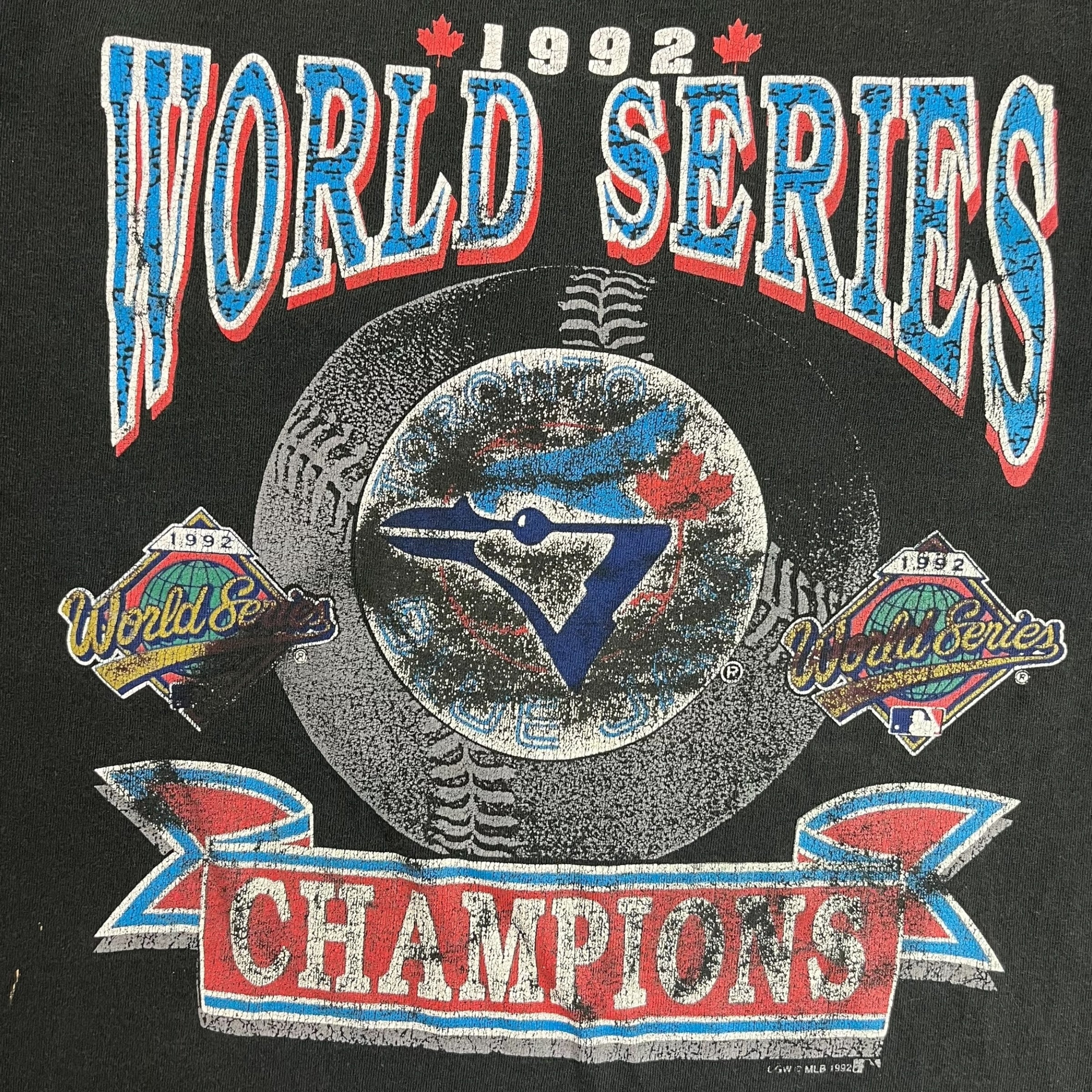 1992 Toronto Blue Jays World Series Tee Black