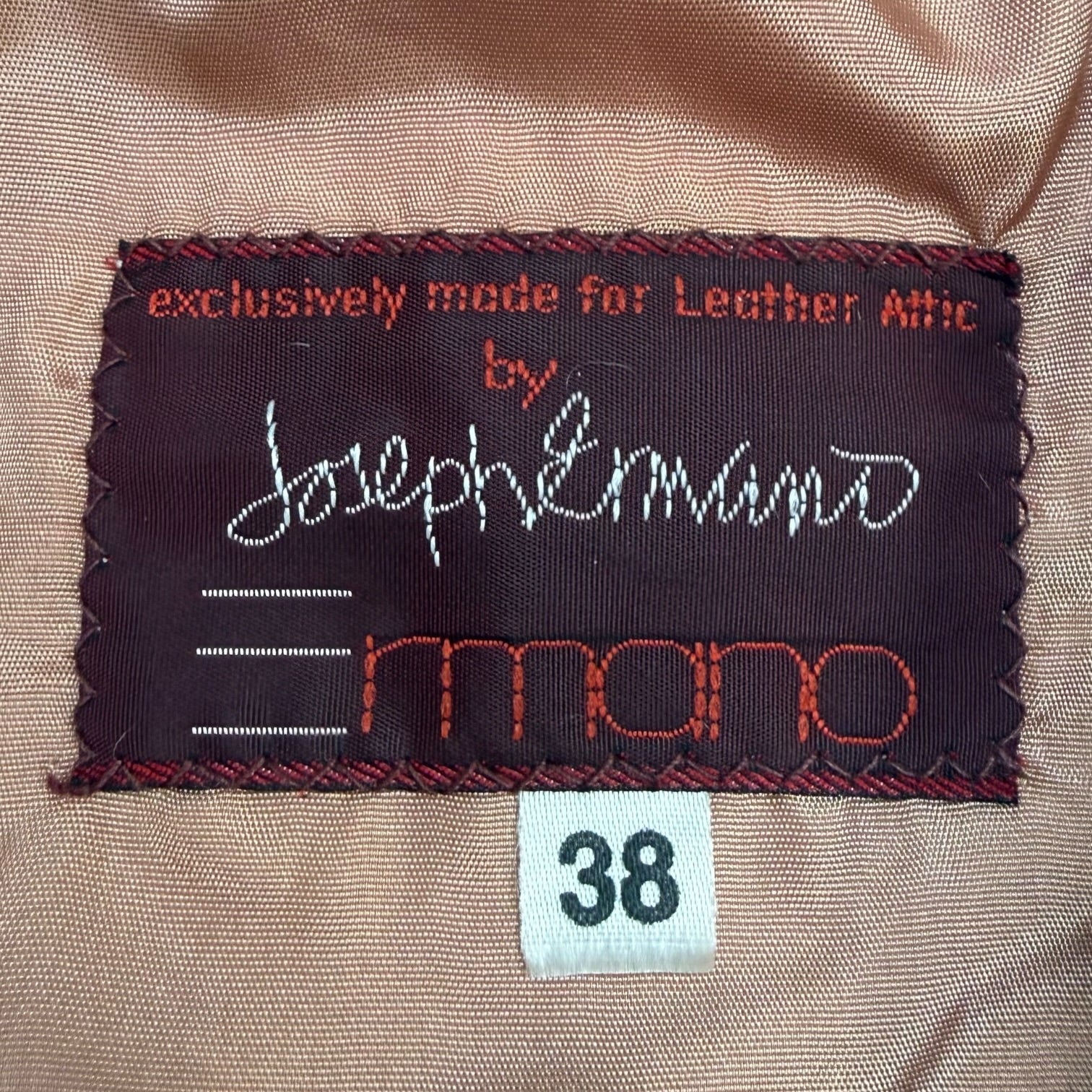 (W) Vintage Joseph Ermano Suede Jacket Light Tan
