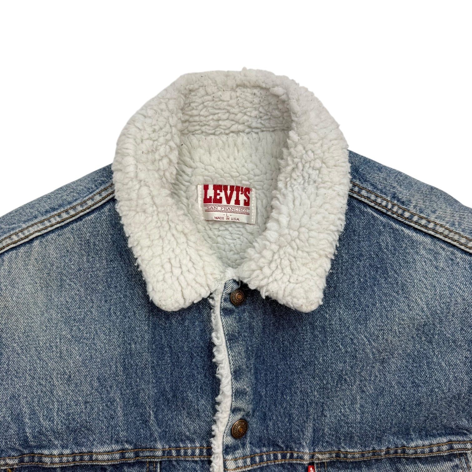 Vintage Levi’s Denim Sherpa Lined Jacket