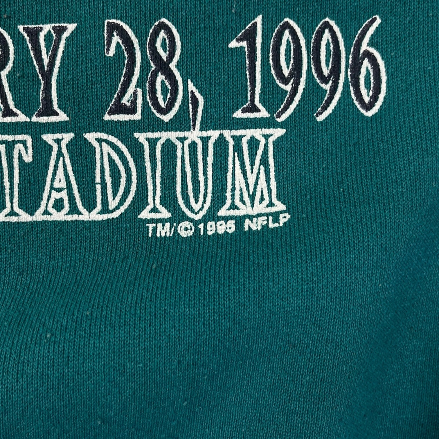 1995 Superbowl 30 Arizona Sun Devil Stadium Crewneck Sweatshirt Green