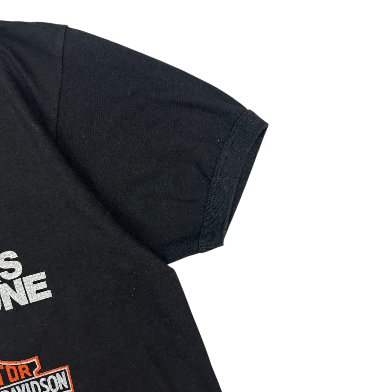 Vintage 1980's Harley Davidson The Eagle Soars Alone Ringer T-Shirt Black