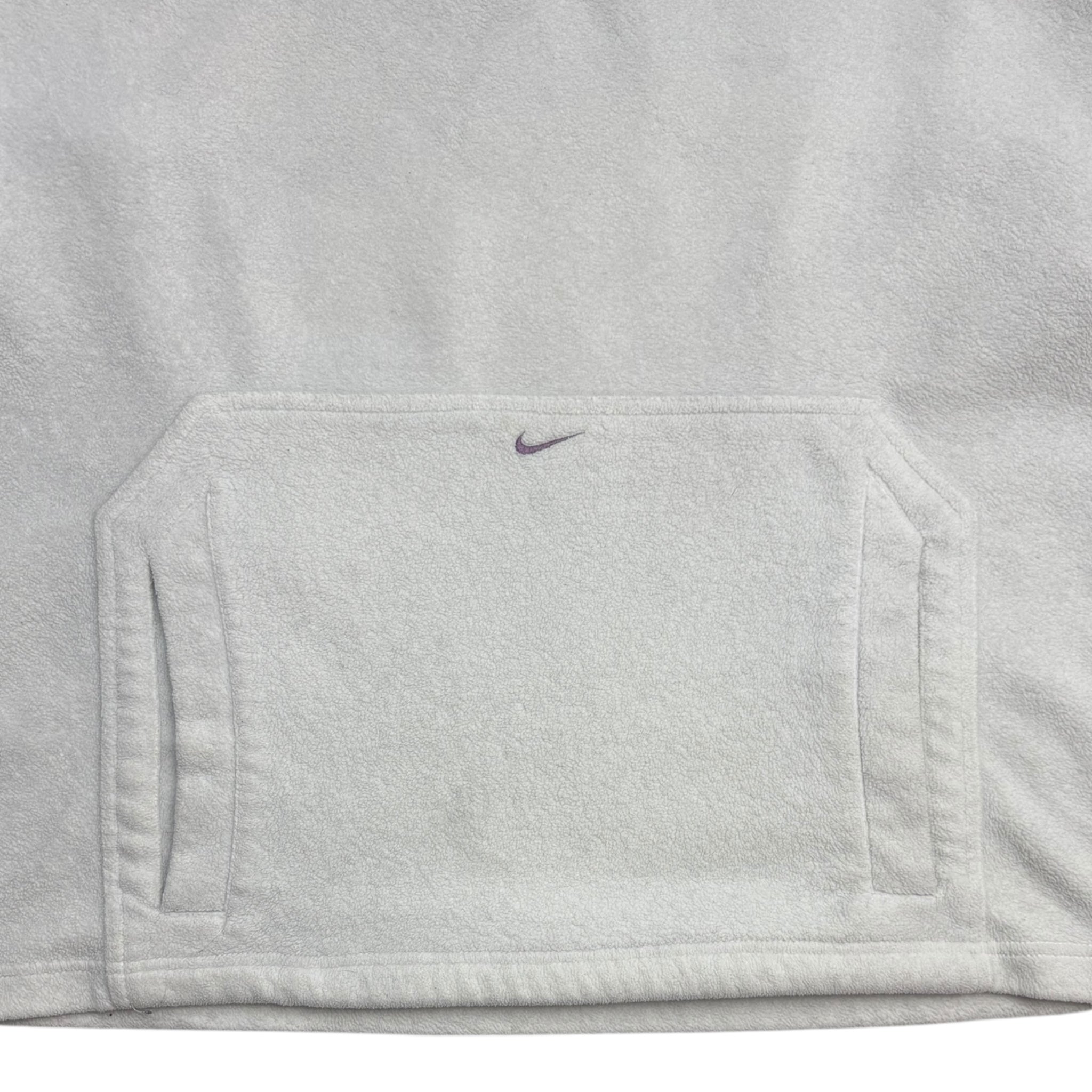 Vintage Nike Spellout Fleece Hoodie White