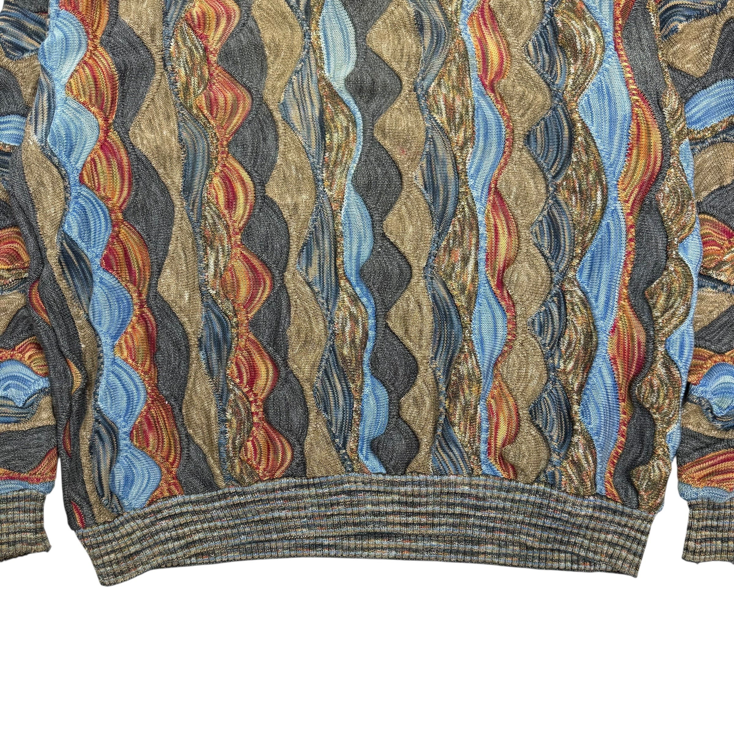 Vintage Tundra Cable Knit Sweater Multicolour