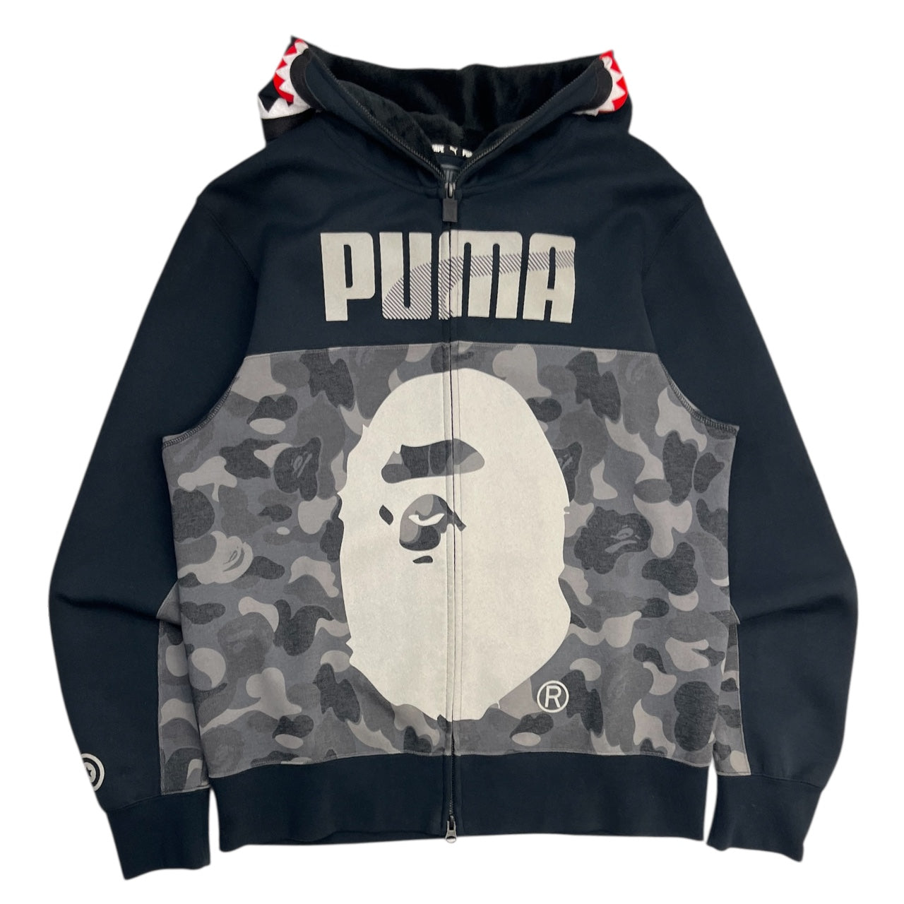 BAPE X Puma ABC Camo Shark Hoodie Black
