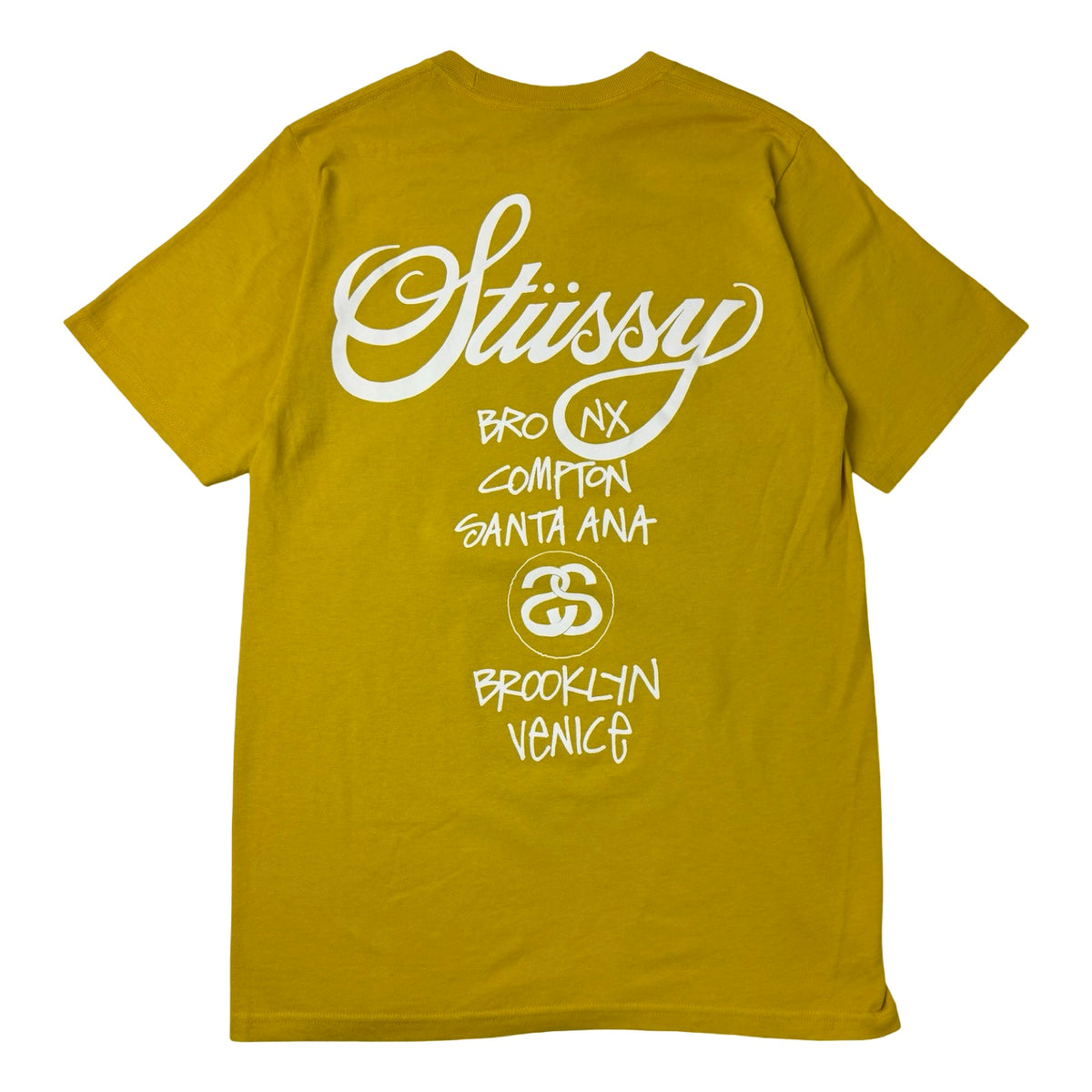 Stussy World Tour Tee Mustard Yellow