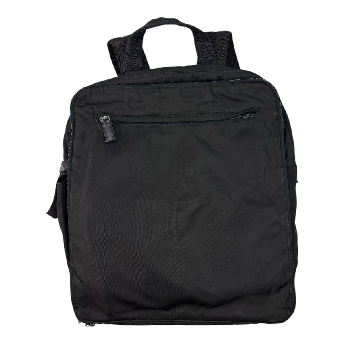 Prada Nylon Square Laptop Bag Black