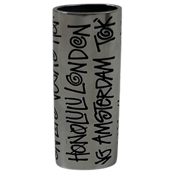 Stussy City Metal Lighter Case Silver