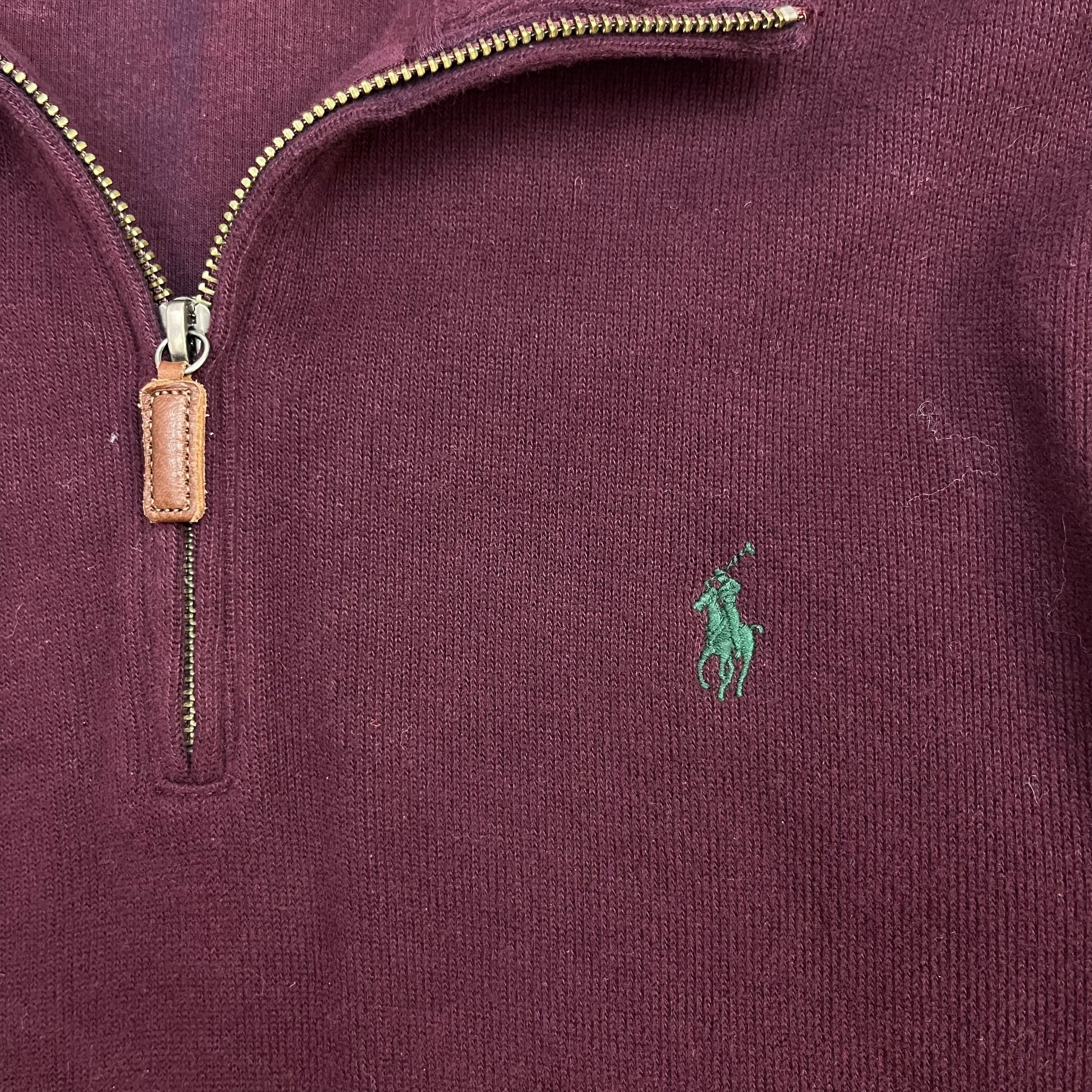 Vintage Polo Ralph Lauren Quarter Zip Burgundy