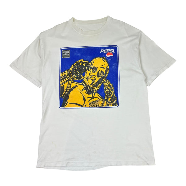 Vintage 1990s Pepsi Star Wars C-3PO Promo T-Shirt White