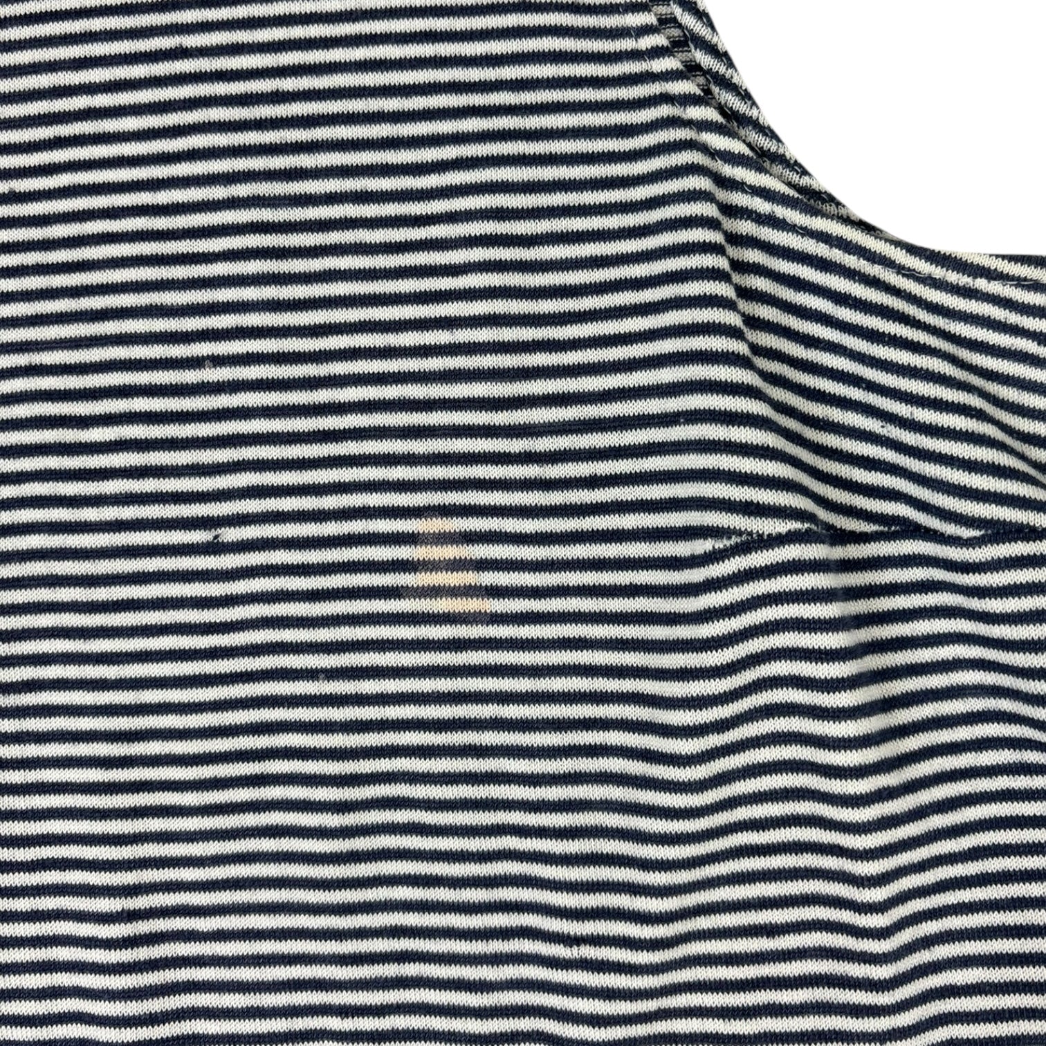 (W) Moschino Striped Ruffle-Collar Tank Top