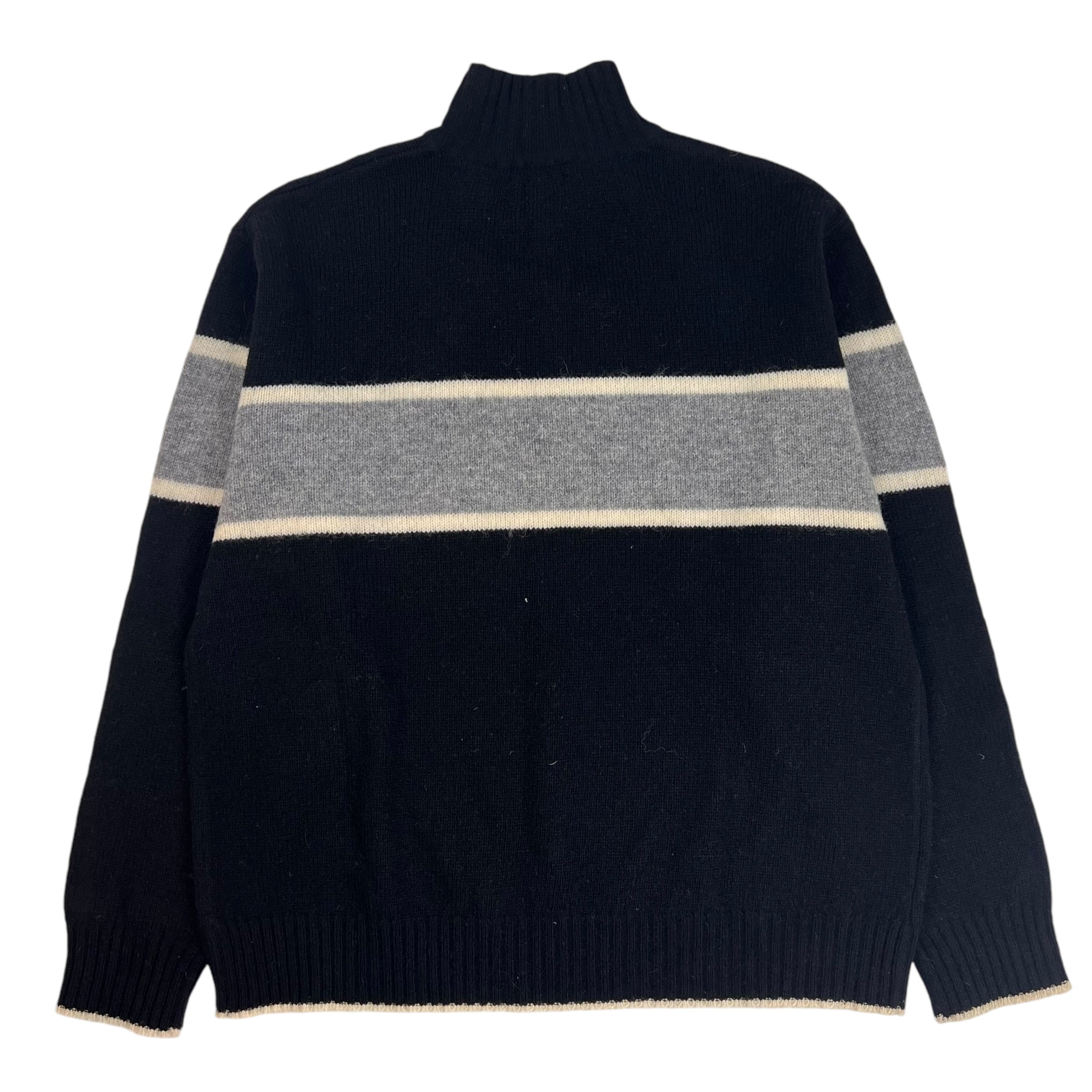 Vintage GAP Knit Quarter-Zip Black