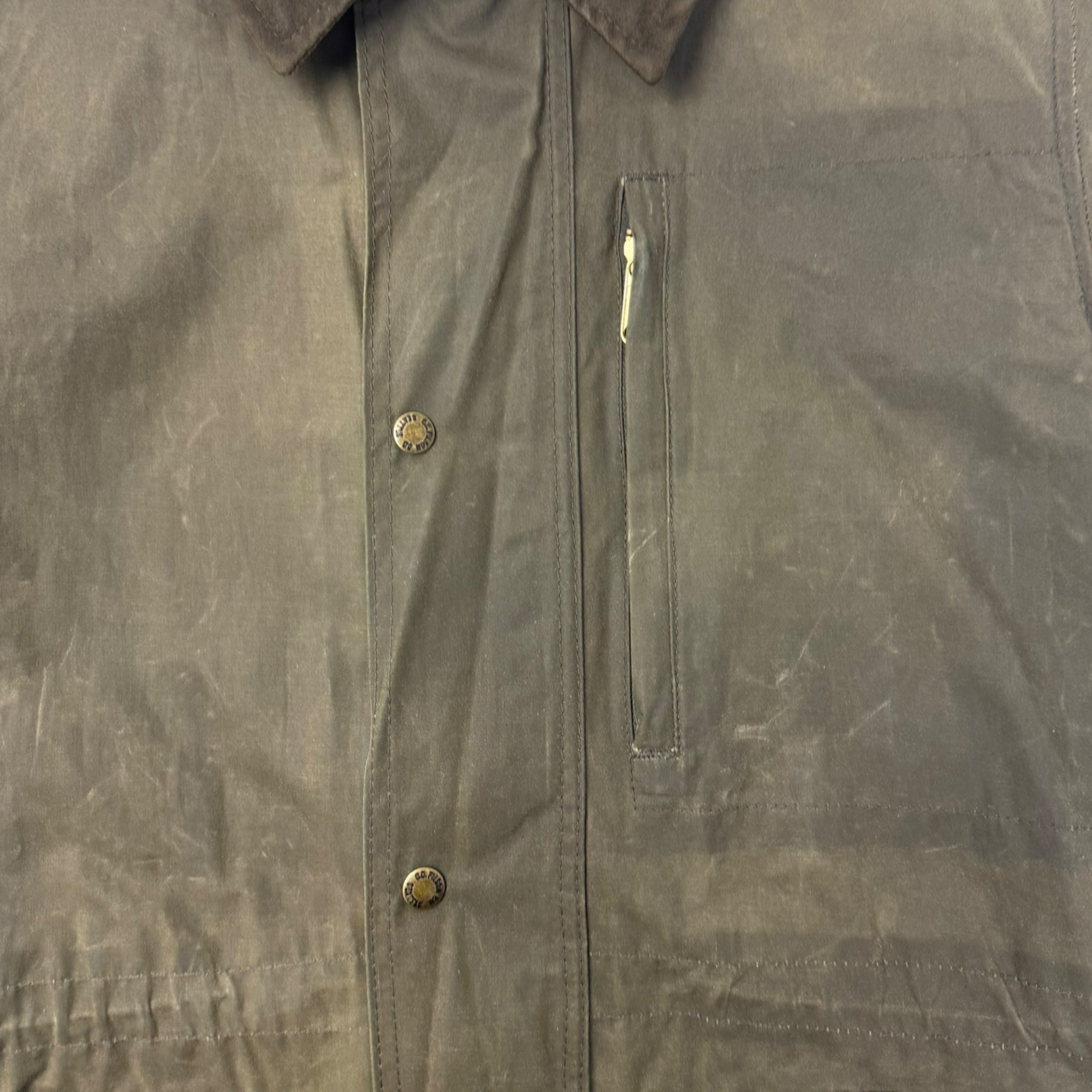 Vintage Filson Cover Cloth Mile Marker Coat Otter Green