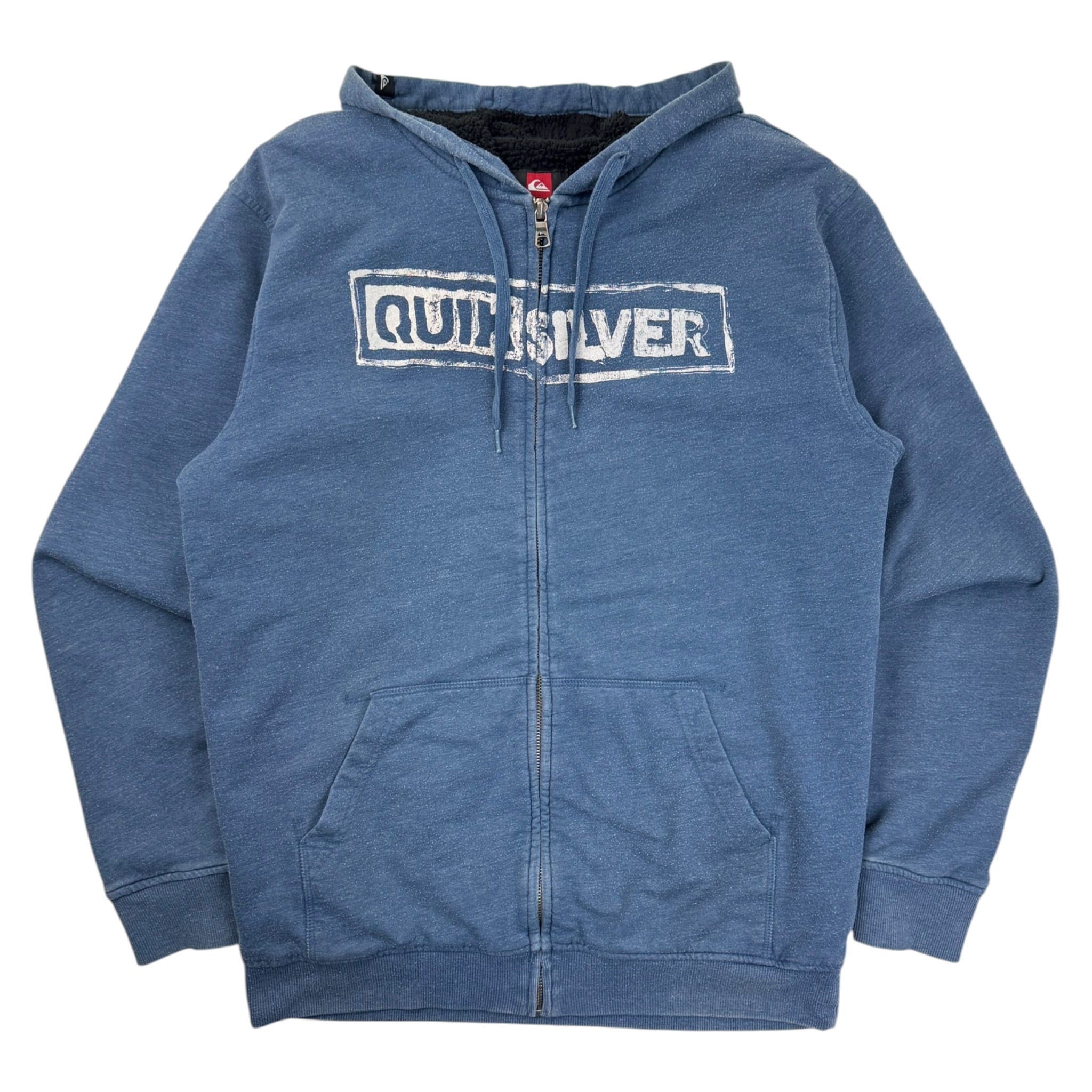 Vintage Y2K Quiksilver Sherpa Lined Zip Up Hoodie