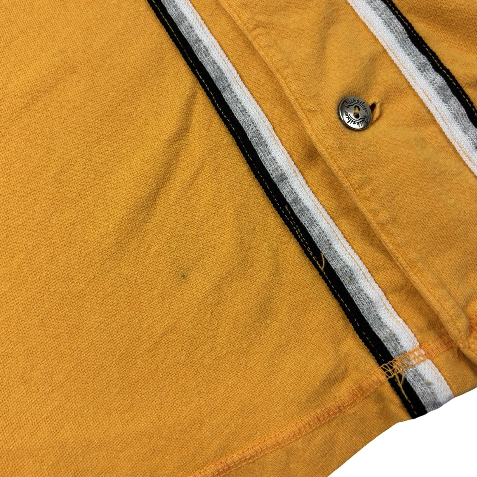 Vintage Y2K Quicksilver Baseball Jersey Yellow