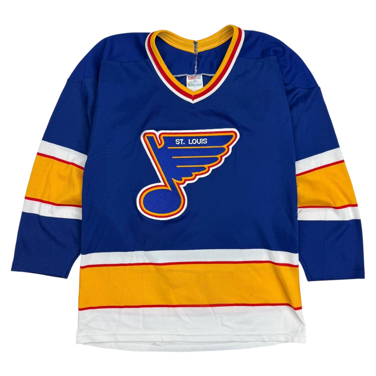 Vintage CCM St Louis Blues Jersey Blue/Yellow