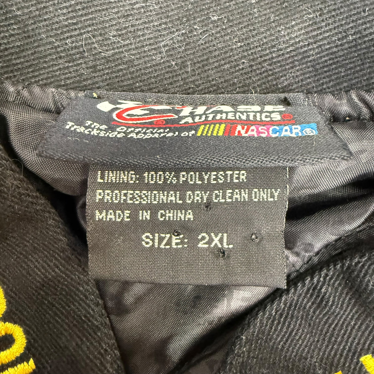 Vintage NASCAR Dollar General Race Jacket Black/Yellow