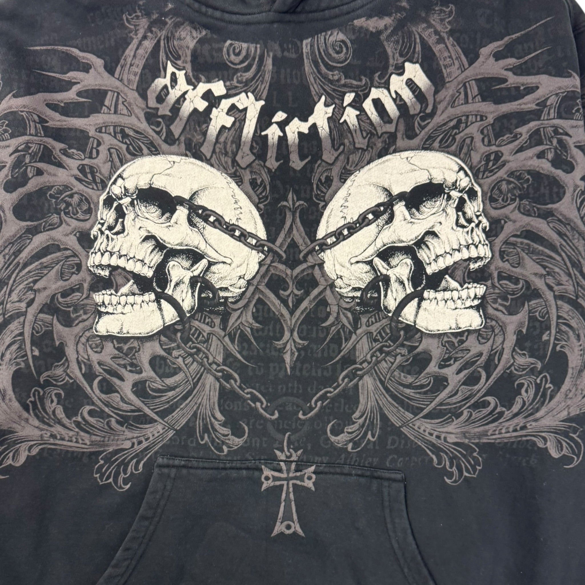 Y2K Affliction Hoodie Black
