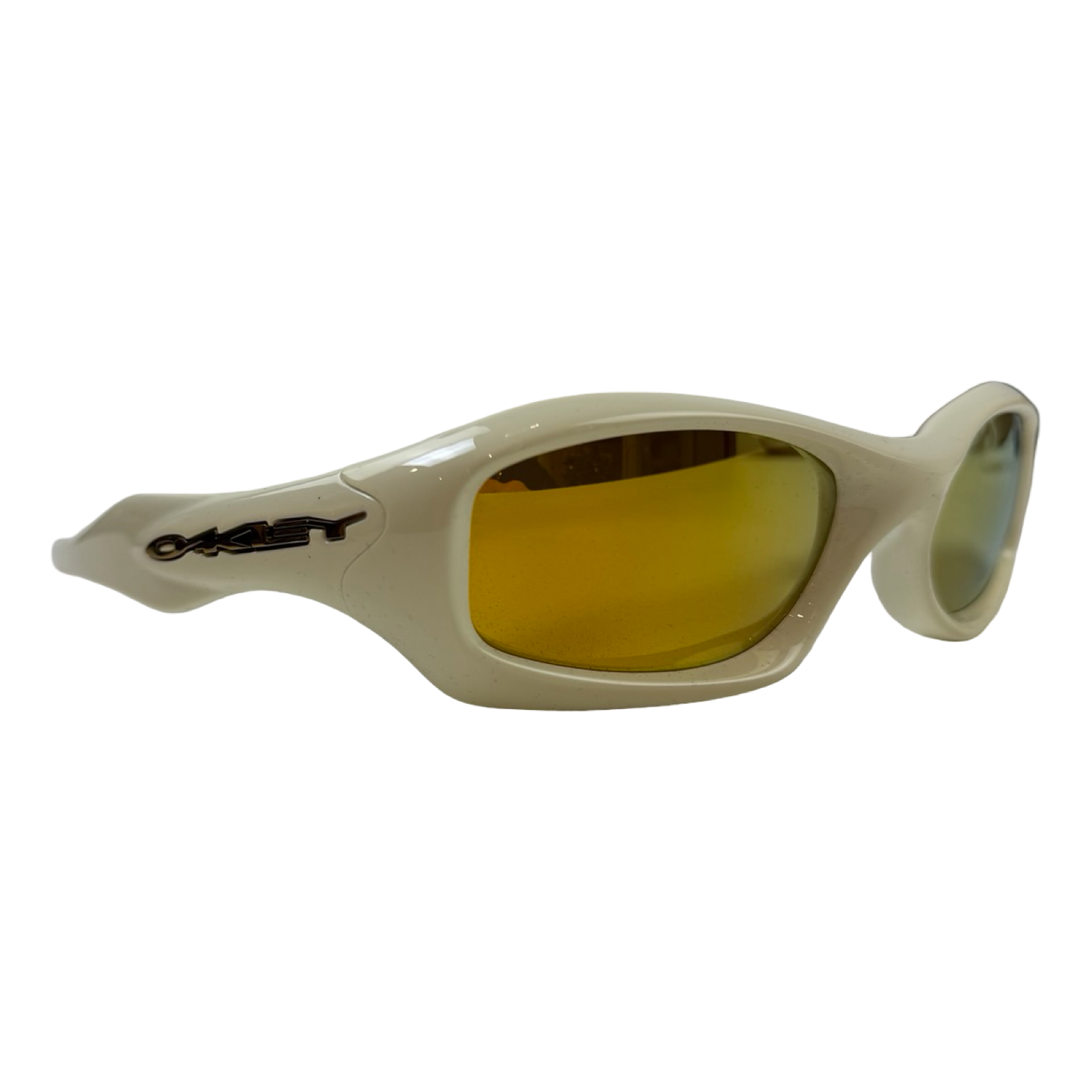 Oakley Fat Cat Polarized 24k Prizm Lens Sunglasses Cream