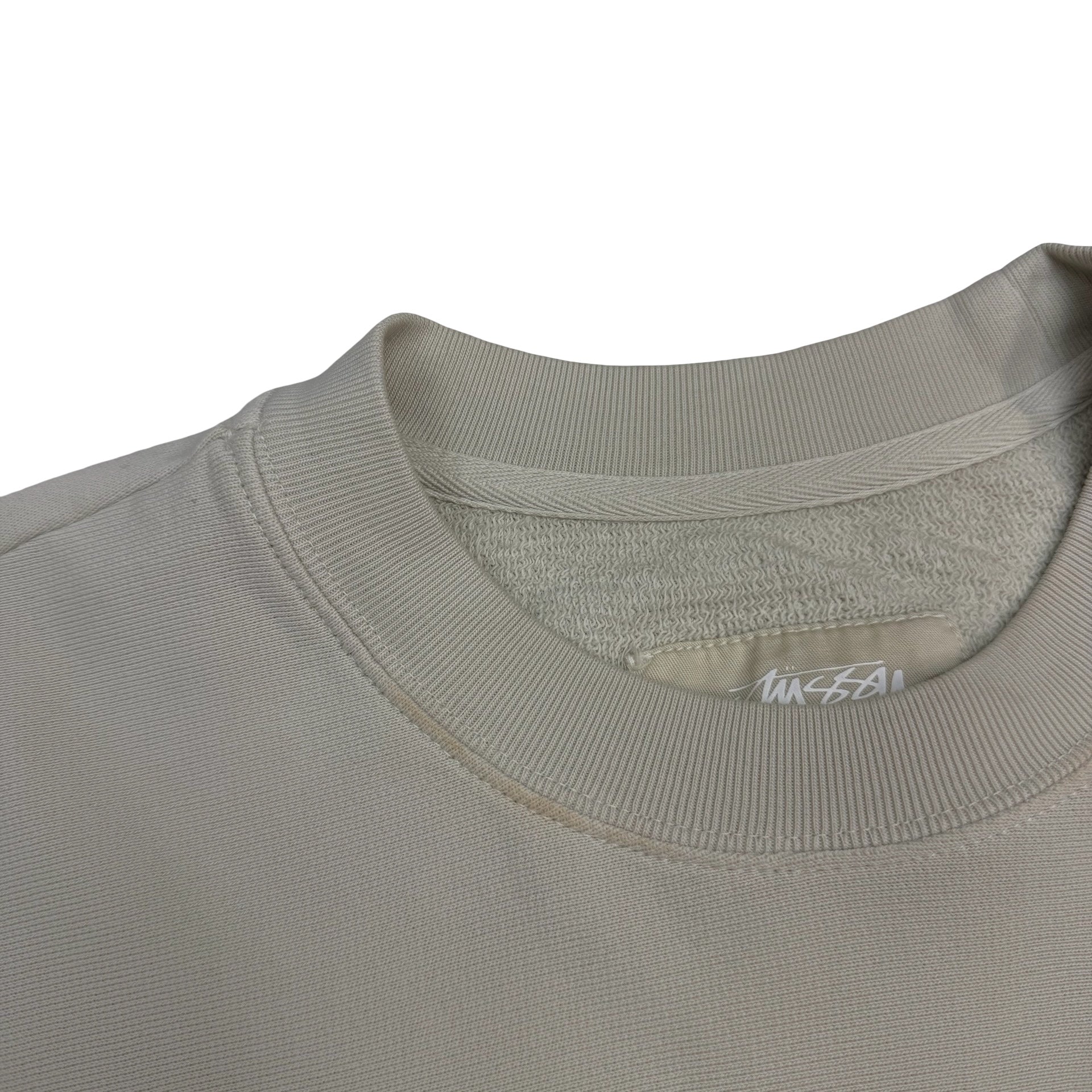 Stussy Lightweight Terry Crewneck Stone