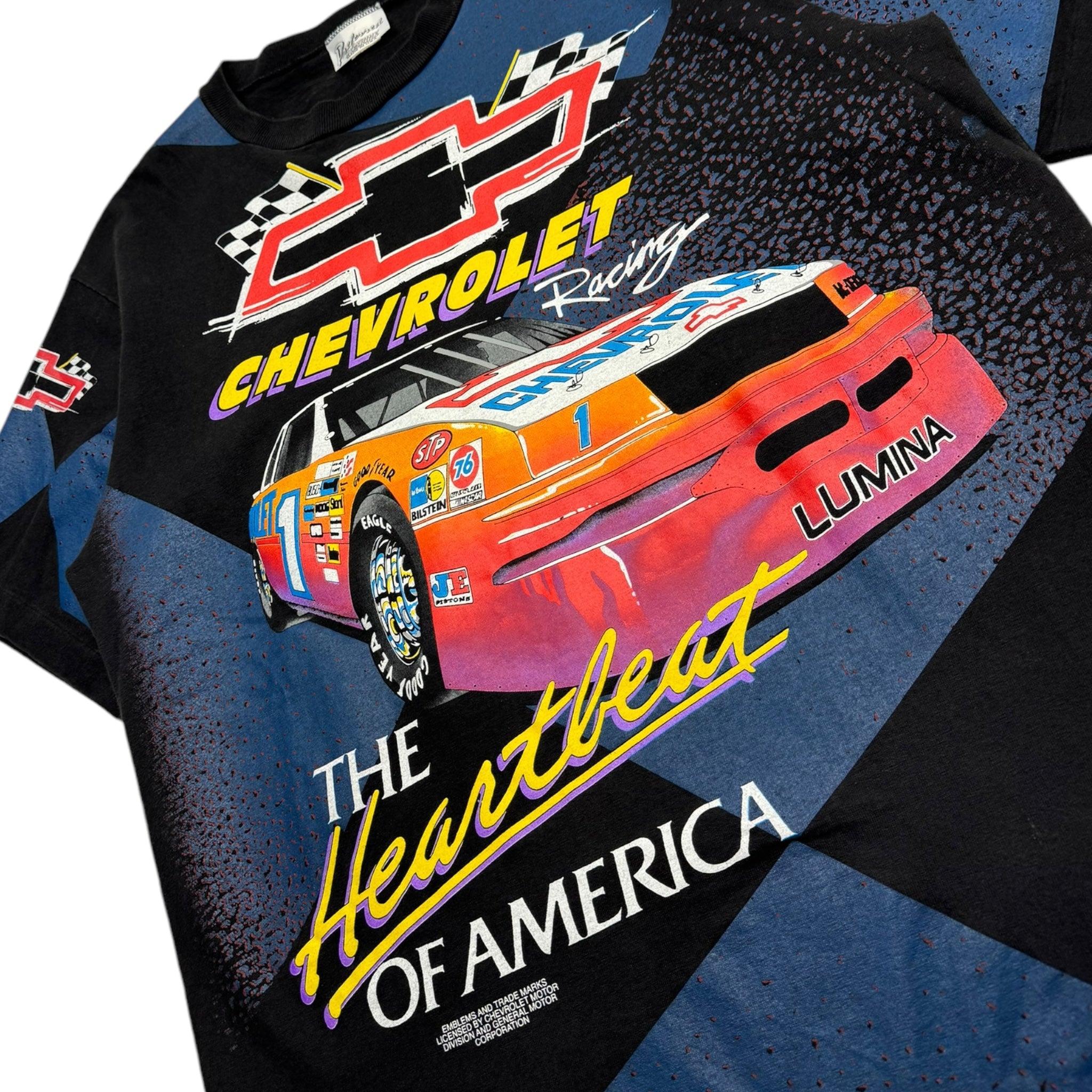 Vintage Chevrolet “The Heartbeat Of America” Racing AOP T-Shirt