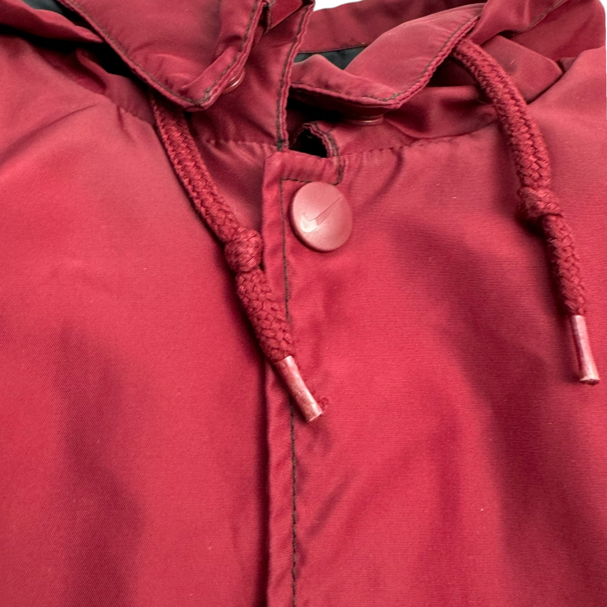 Vintage Nike Hooded Insulated Jacket Maroon